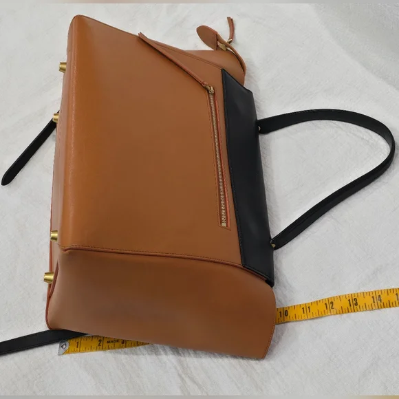 Celine Small Leather Belt Bag Carmel Black Tote Travel Work Suede Shoulder Mini - Picture 10 of 17